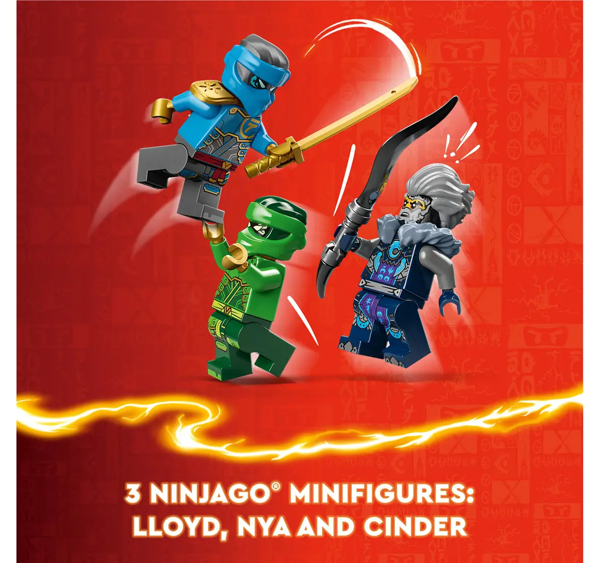 Lego Ninjago Lloyds Elemental Power Mech Toy Pieces