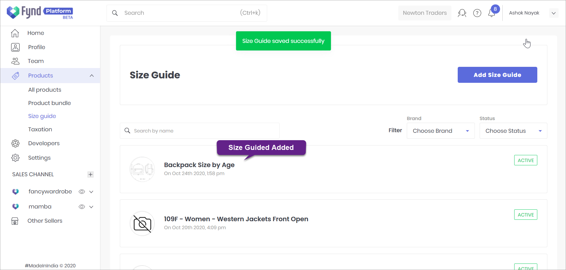 Size Guide | Fynd Platform Help Center