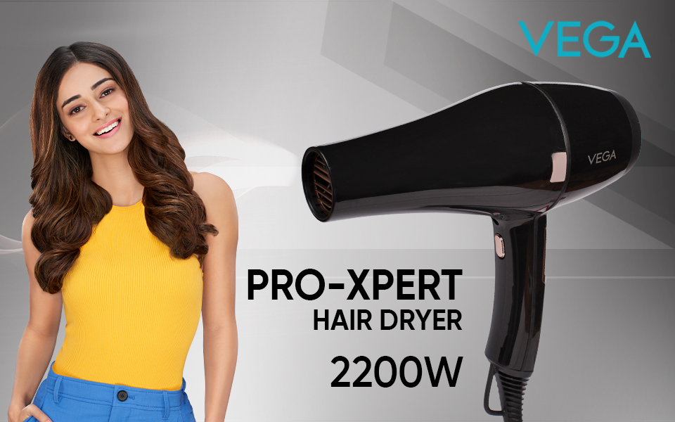 Vega Pro Xpert Professional Hair Dryer with Cool Shot VHDP03 Black