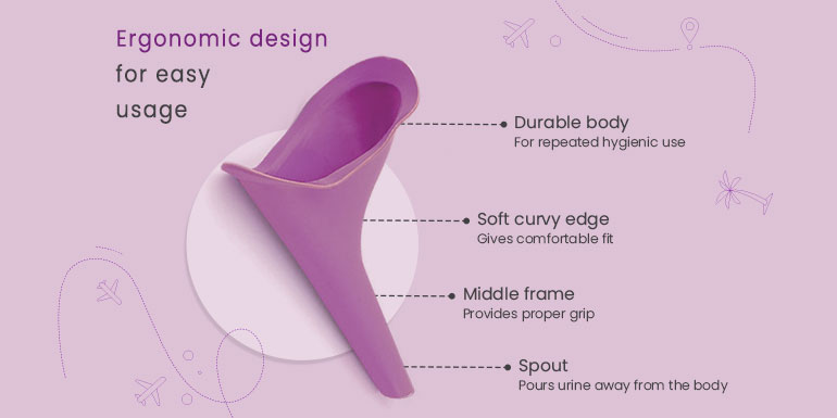 Sirona Peebuddy Stand And Pee Reusable Portable Urination Funnel