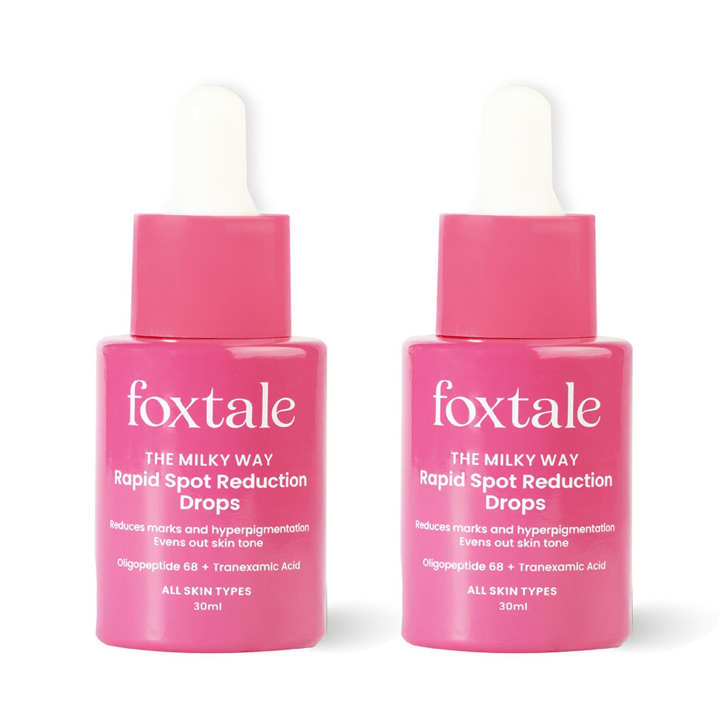 Foxtale | Foxtale Rapid Spot Reduction Drops For Hyperpigmentation & Dark Spot Removal (30ml) Pack of 2 Combo