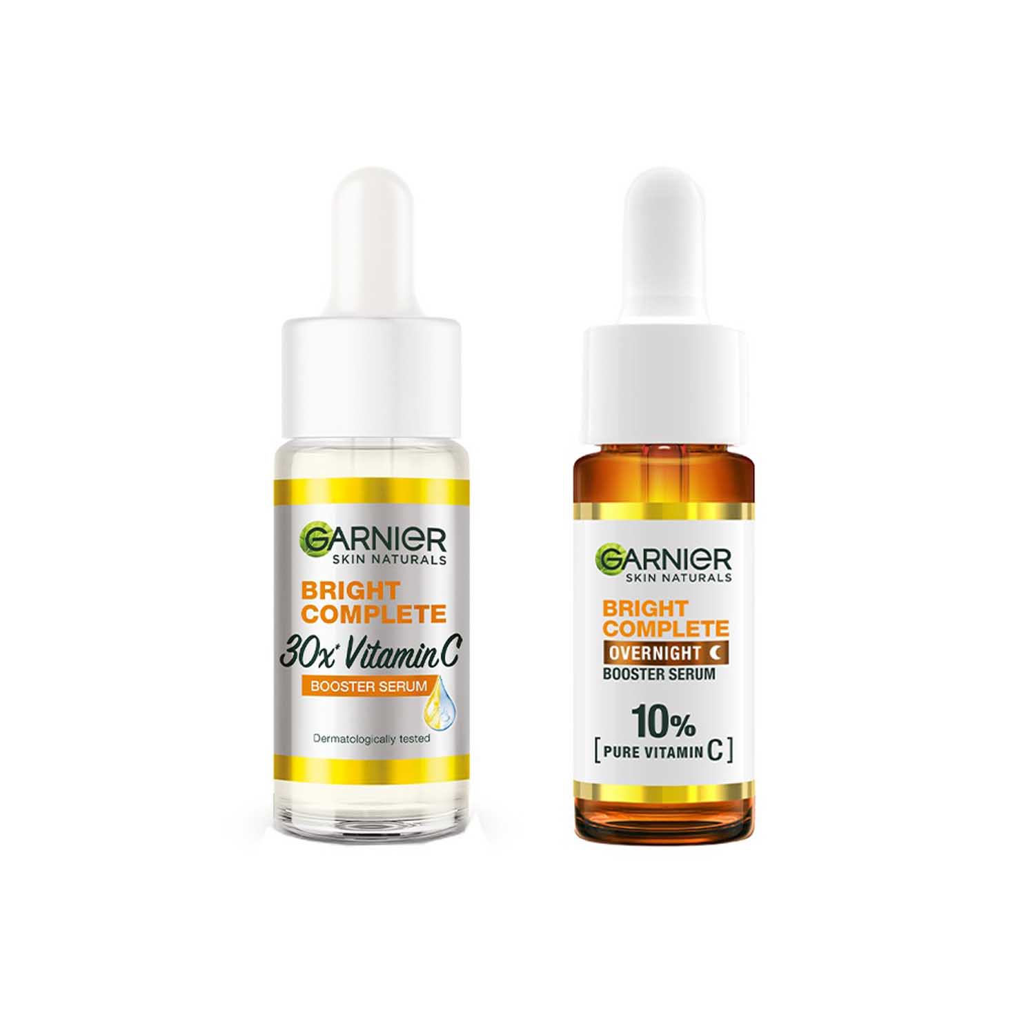 Garnier | Garnier 30X Vitamin C Day + 10% Vitamin C Night Serum Pack of 2 Combo (15 ml + 15 ml)