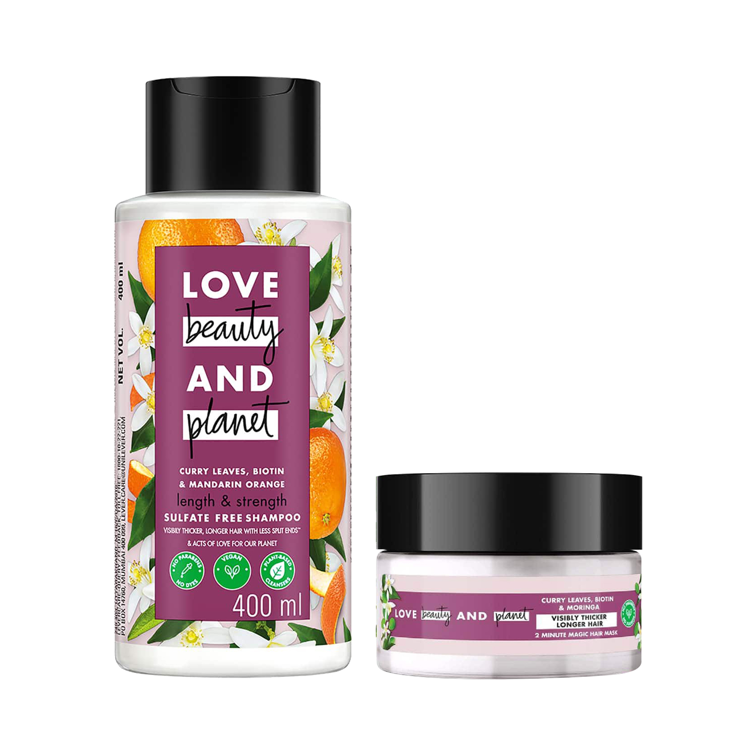 LOVE beauty AND planet | LOVE beauty AND planet Curry Leaves Shampoo & Hair Mask Combo