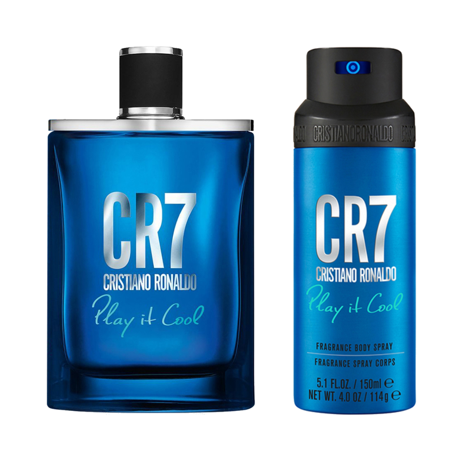 Cristiano Ronaldo CR7 PLAY IT COOL EDT + Body Spray (Pack of 2) Combo