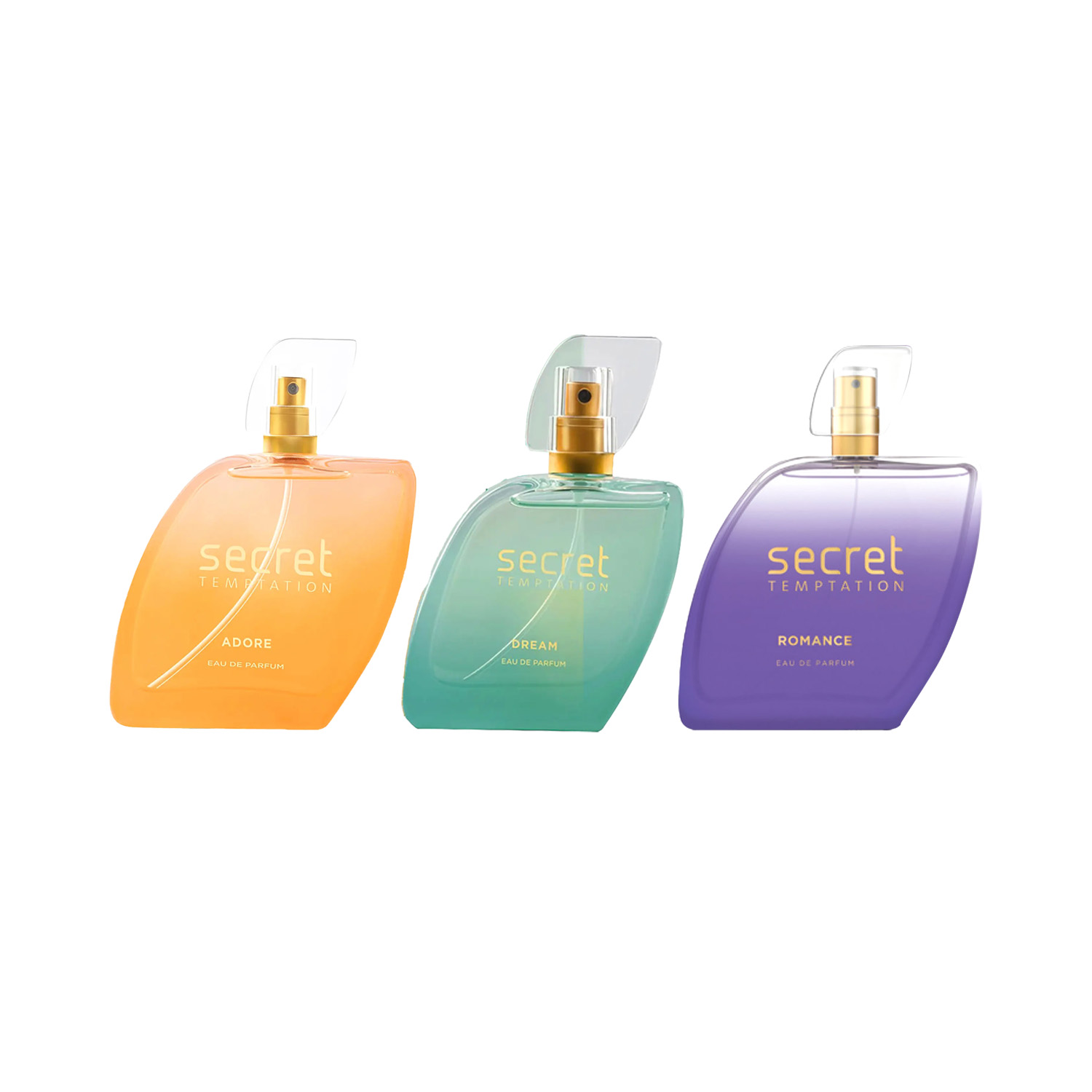 Secret Temptation | Secret Temptation Dream, Romance & Adore Eau De Parfum (Pack of 3) Combo