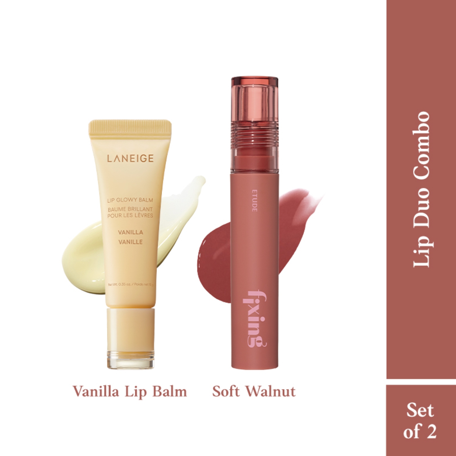 Laneige | ETUDE HOUSE + Laneige- Vanilla and Walnut Lip Duo