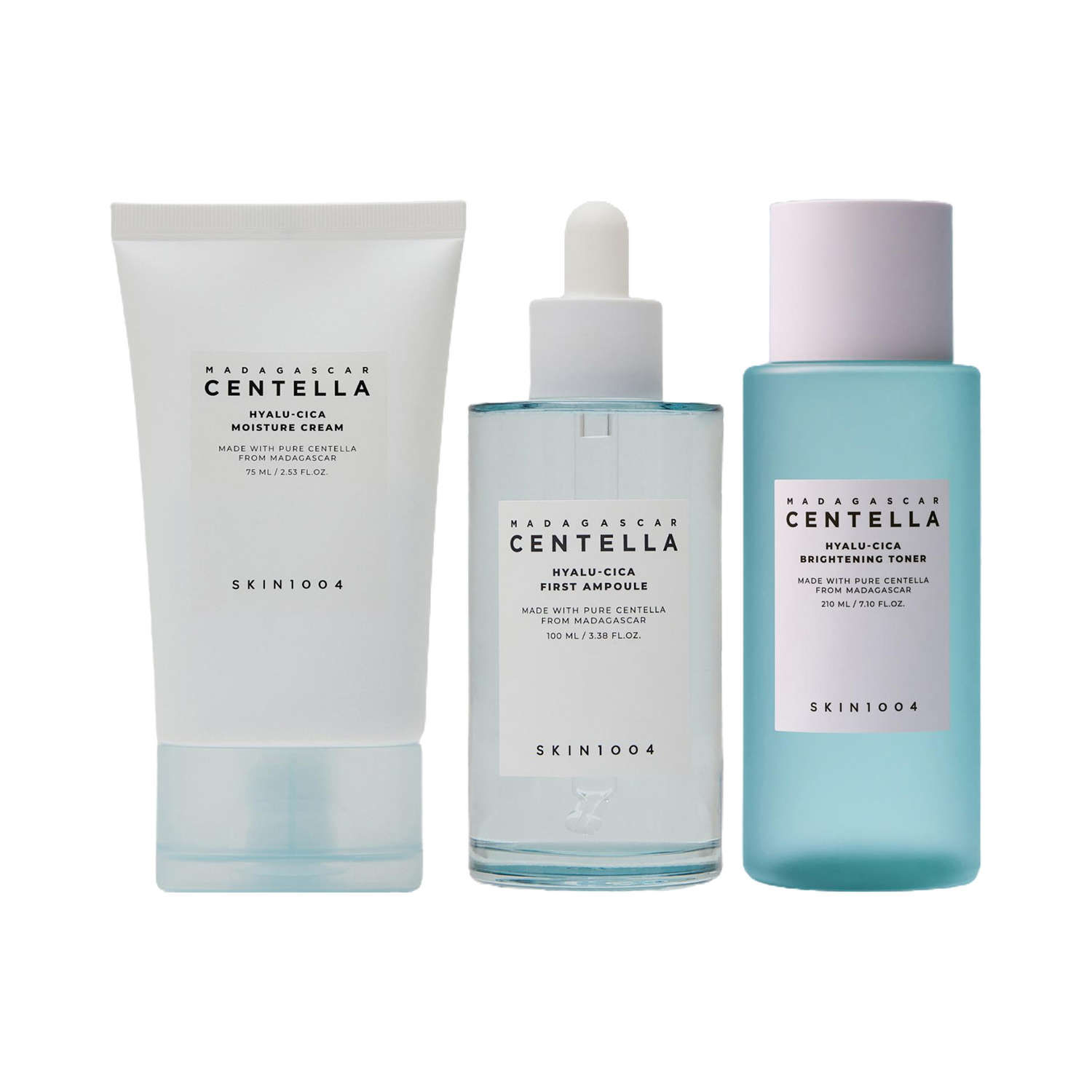 SKIN1004 | SKIN1004 Hyalu-Cica 3 Step Toner + Ampoule + Face Cream Combo