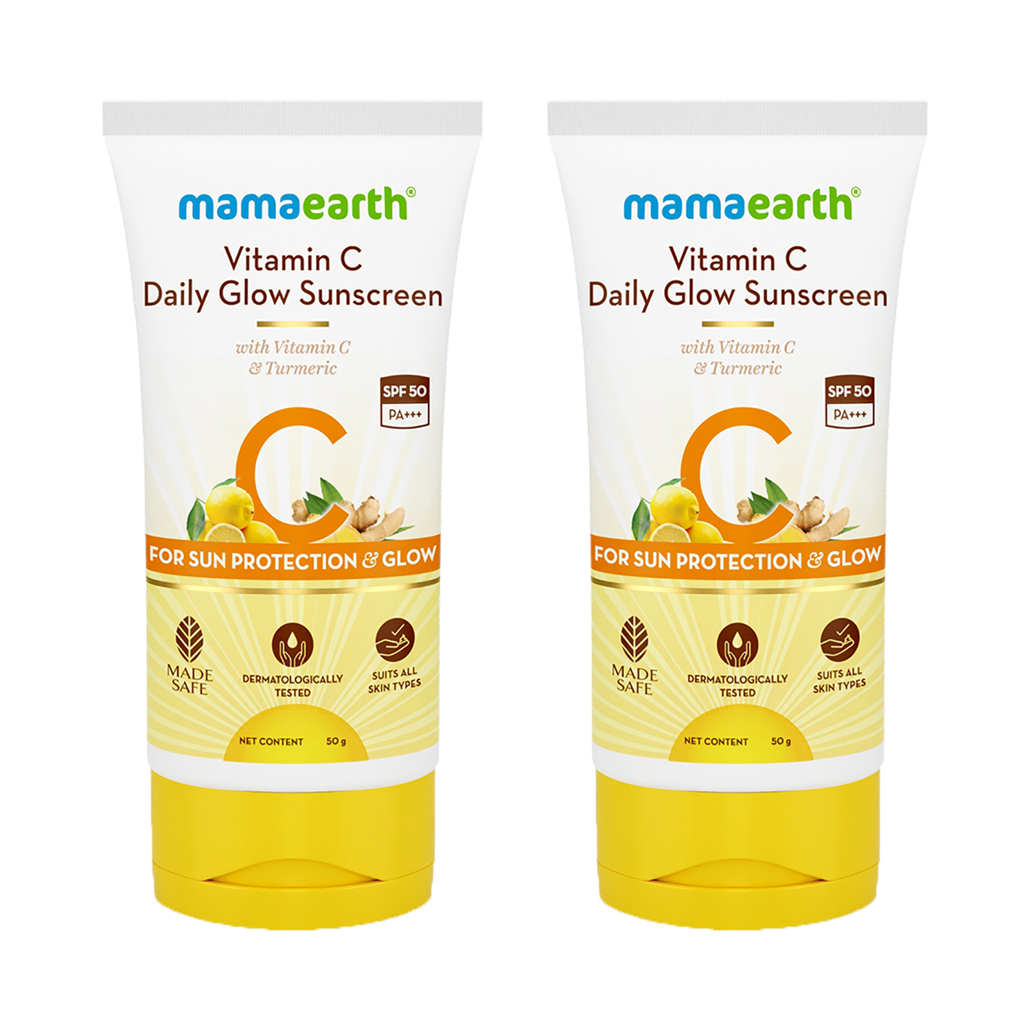 Mamaearth | Mamaearth Vitamin C Daily Glow Sunscreen (50g) - Pack of 2