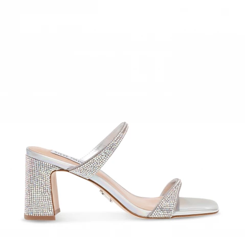 Luxury Shiny Bow Sequin Silver Block Heel Sandals For Women With Gold And  Silver Buckle, Thick Heels For Parties, Weddings, And Special Occasions  Available In Sizes 35 42 From Bags257, $23 | DHgate.Com