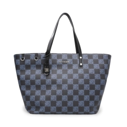 Louis+Vuitton+Neverfull+Tote+MM+Blue%2FWhite+Canvas for sale online