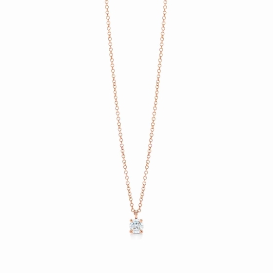 Tiffany Solitaire Diamond Pendant