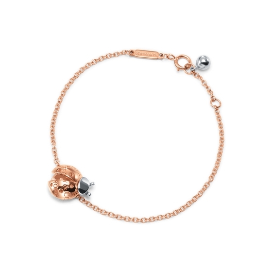 Tiffany & Co. 18k Rose Gold Heart Lock Sterling Silver Charm