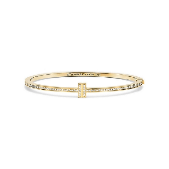 Diamond Hinged Wire Bangle