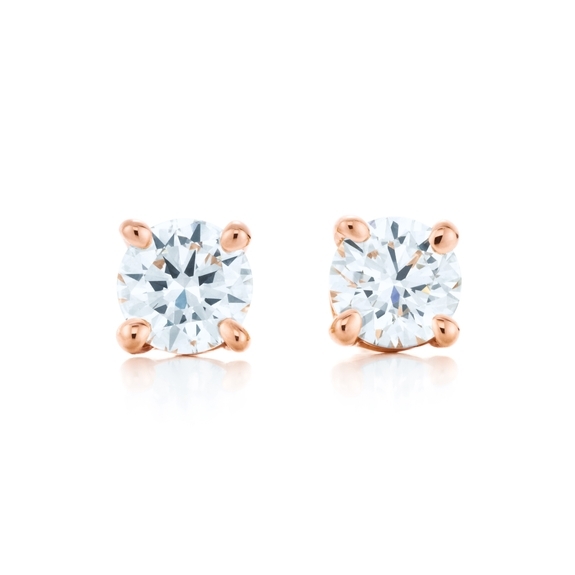 Tiffany Solitaire Diamond Earrings