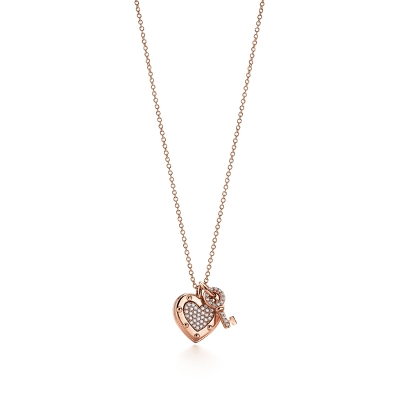 Love Heart Tag Key Pendant