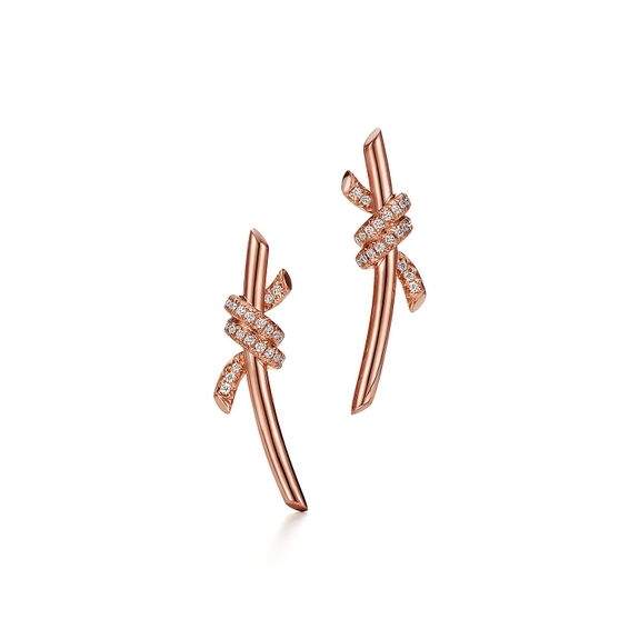Earrings in Rose Gold with Diamonds