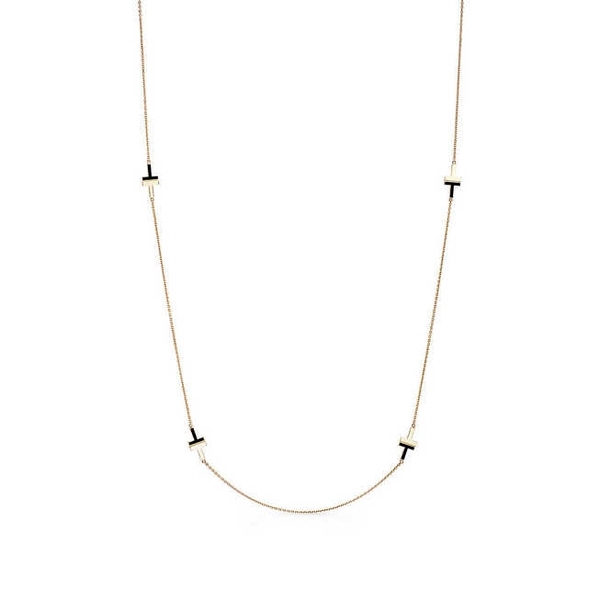 Black Onyx Station Necklace