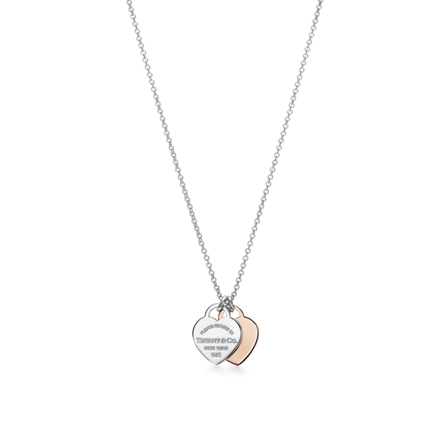 Double Heart Tag Pendant