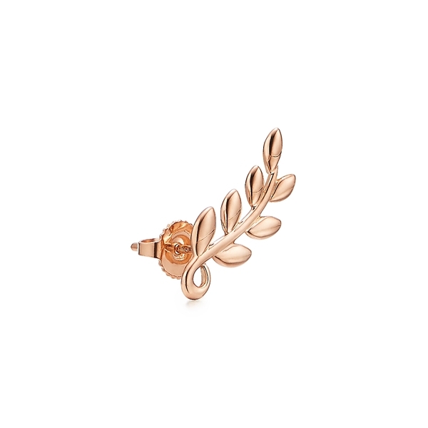 Olive Leaf Climber Earrings