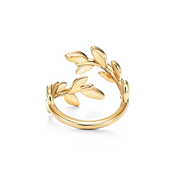 Olive Leaf Bypass Ring