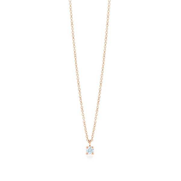 Tiffany solitaire diamond pendant