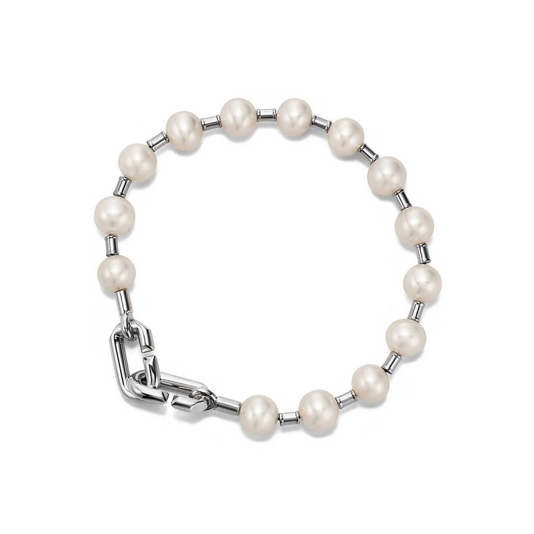 Buy Pearlz Gallery White Freshwater Pearl Two Strands Bracelet For Women at  Amazonin