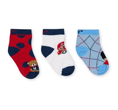 H by Hamleys Socks, Pack Of 3, Multicolour, 6M+