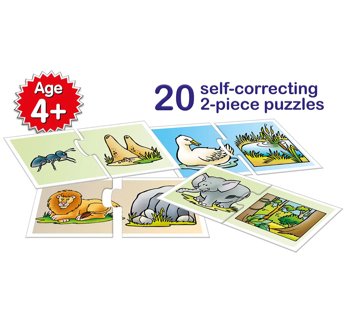 Frank Animal Homes Puzzles for Kids age 4Y+ 