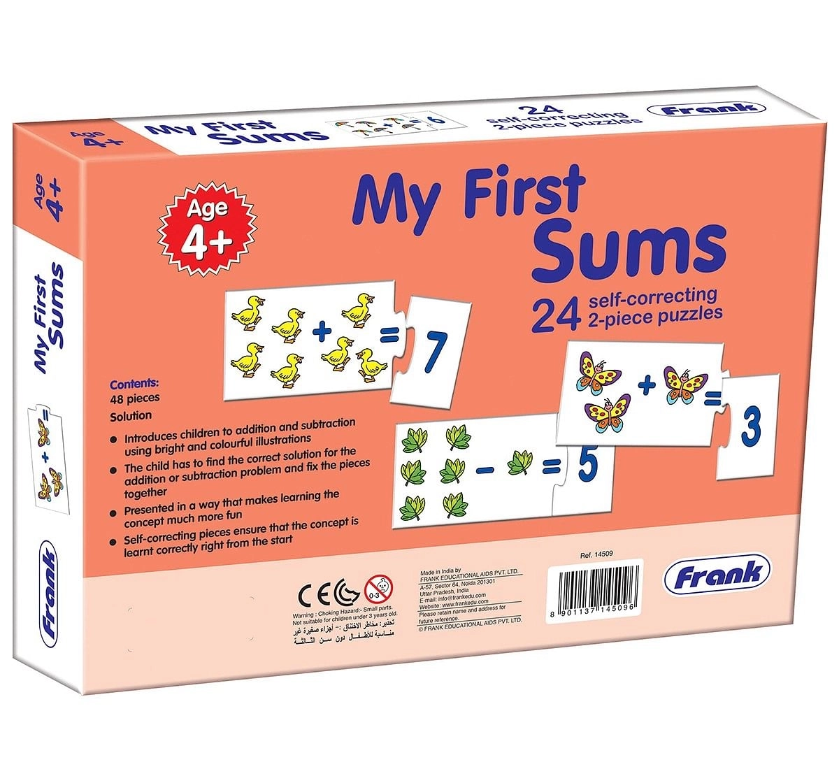Frank My First Sums Puzzles for Kids age 4Y+ 
