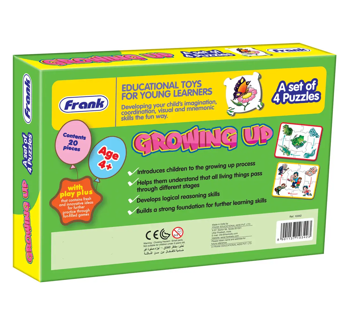 Frank Growing Up Floor Puzzles Multicolor 4Y+