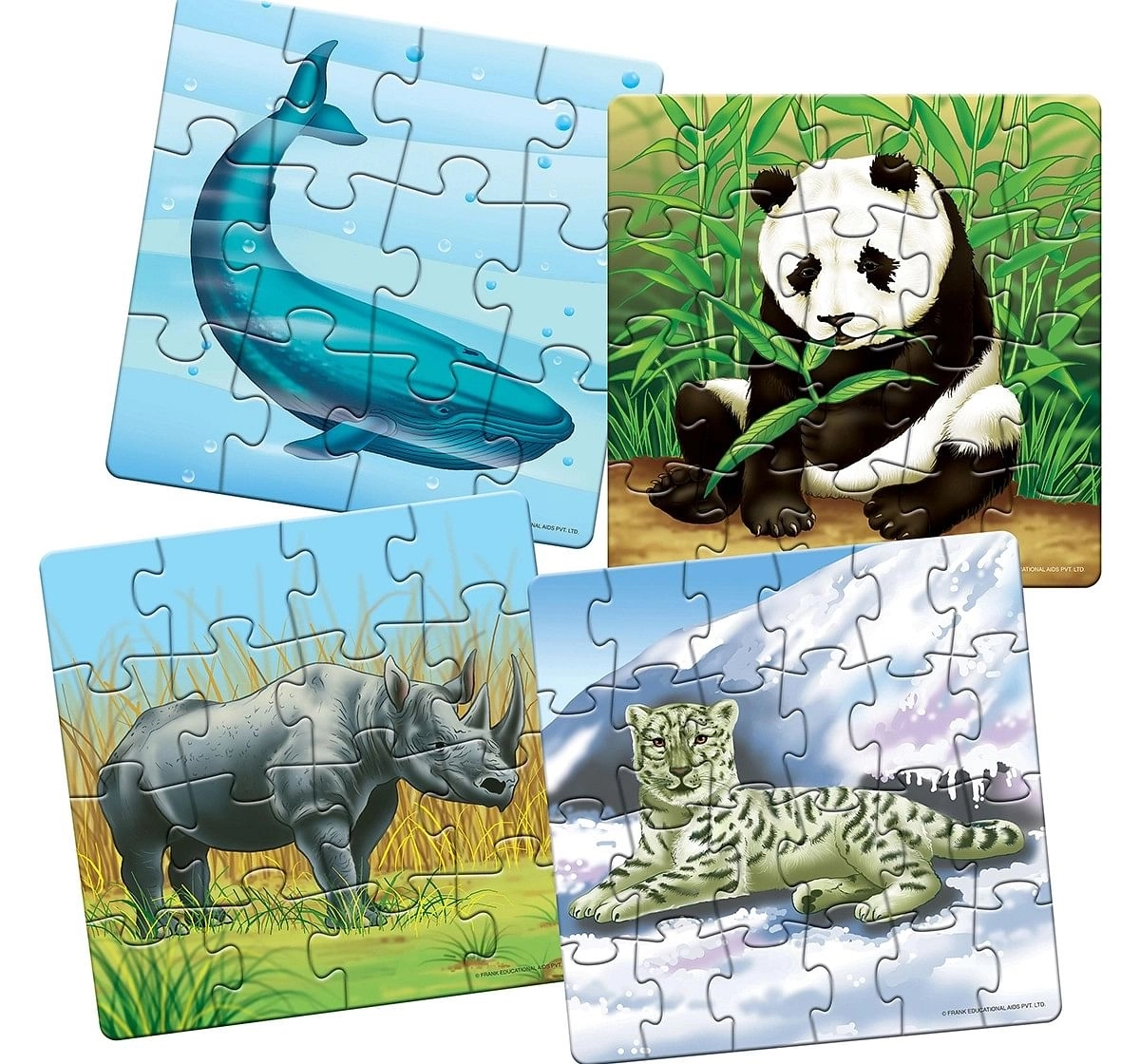 Frank Endangered Animals Puzzles for Kids age 4Y+ 