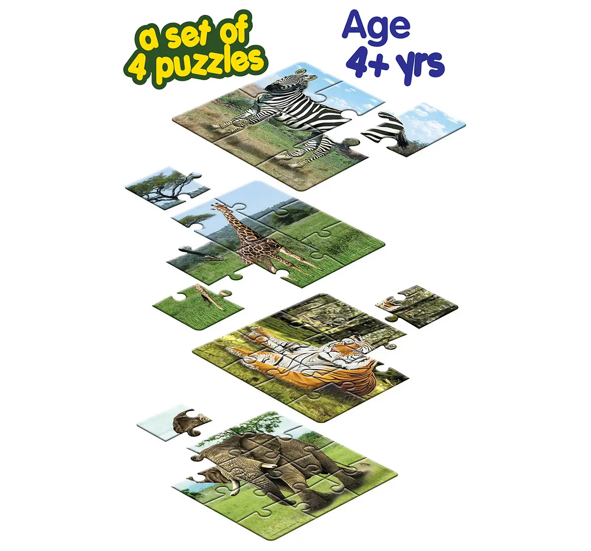 Puzzle en stickers - Jungle (3 à 7 ans)