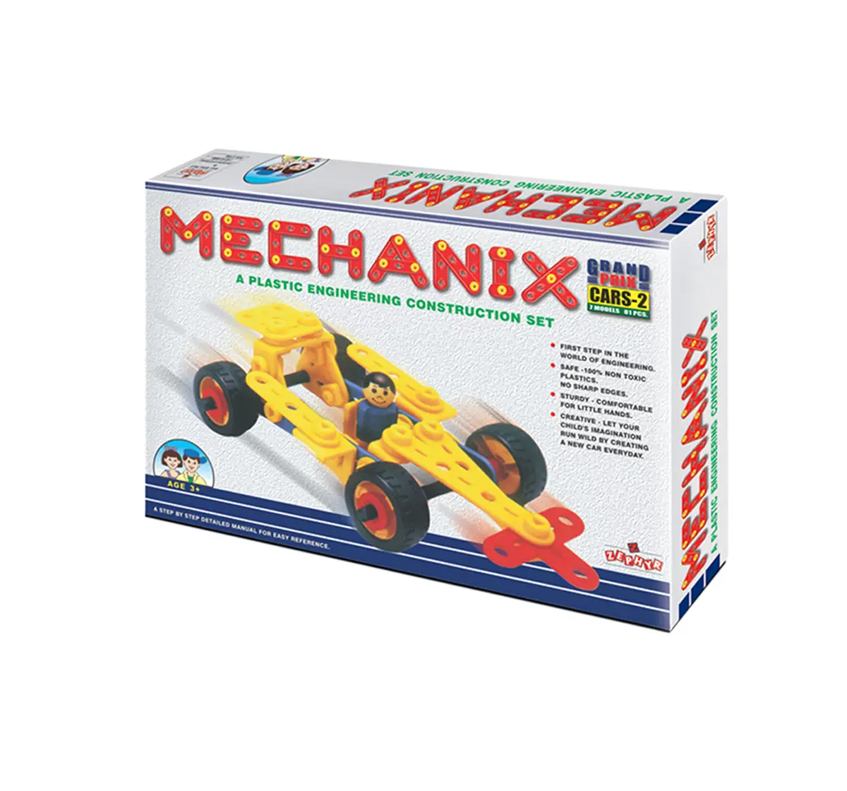 Mechanix 3602002 Plastic Cars - 2 Construction Sets for age 3Y+