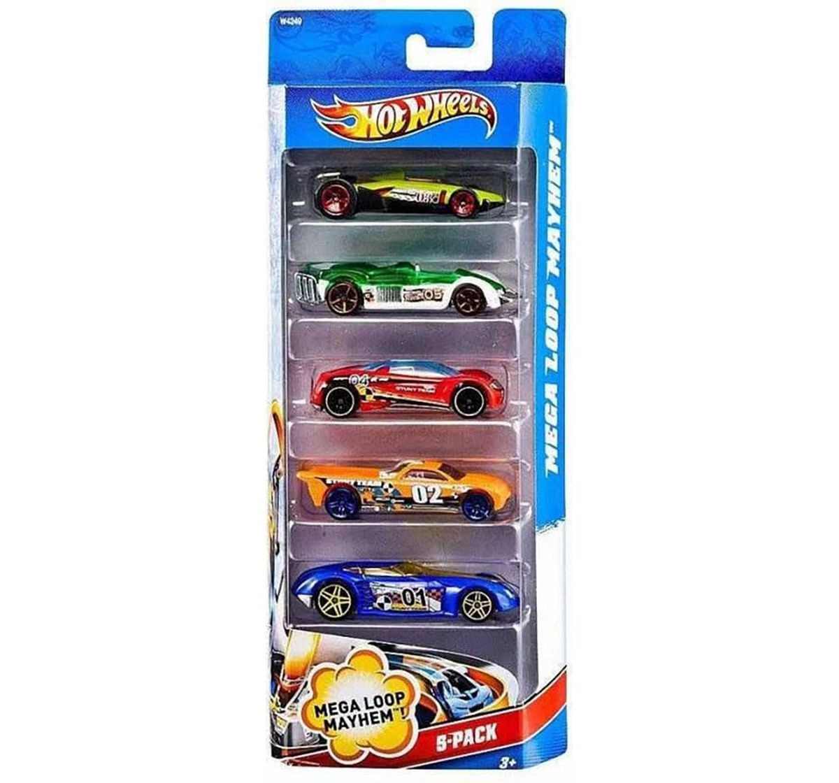 Hot Wheels Die Cast Cars Pack of 5 Vehicles for Kids age 3Y+, Assorted