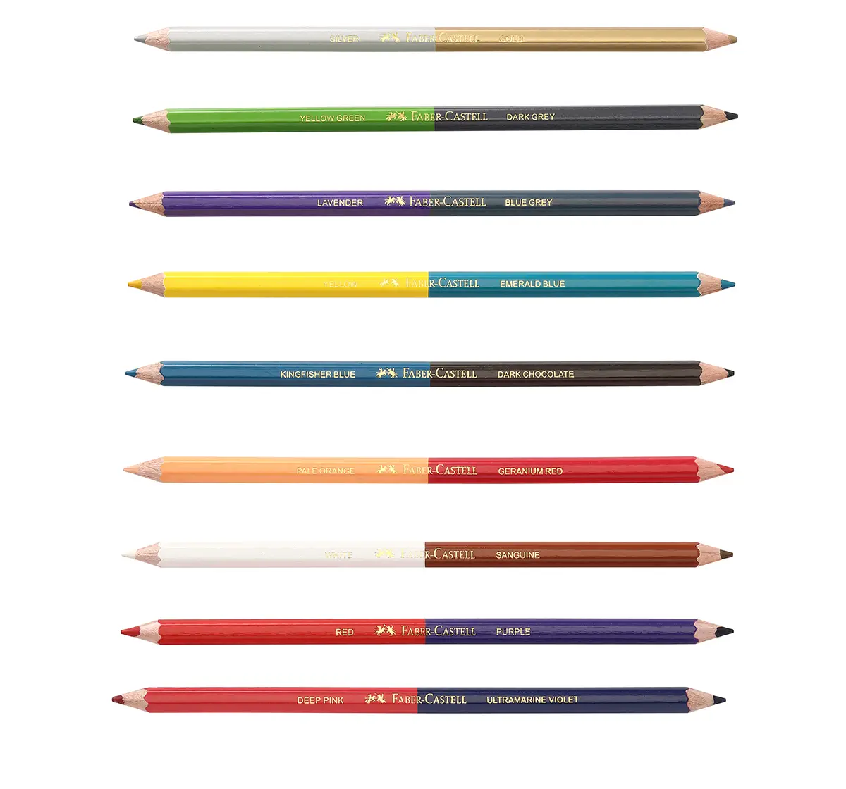 Faber-Castell  bi-colour - pack of 18 , 5Y+