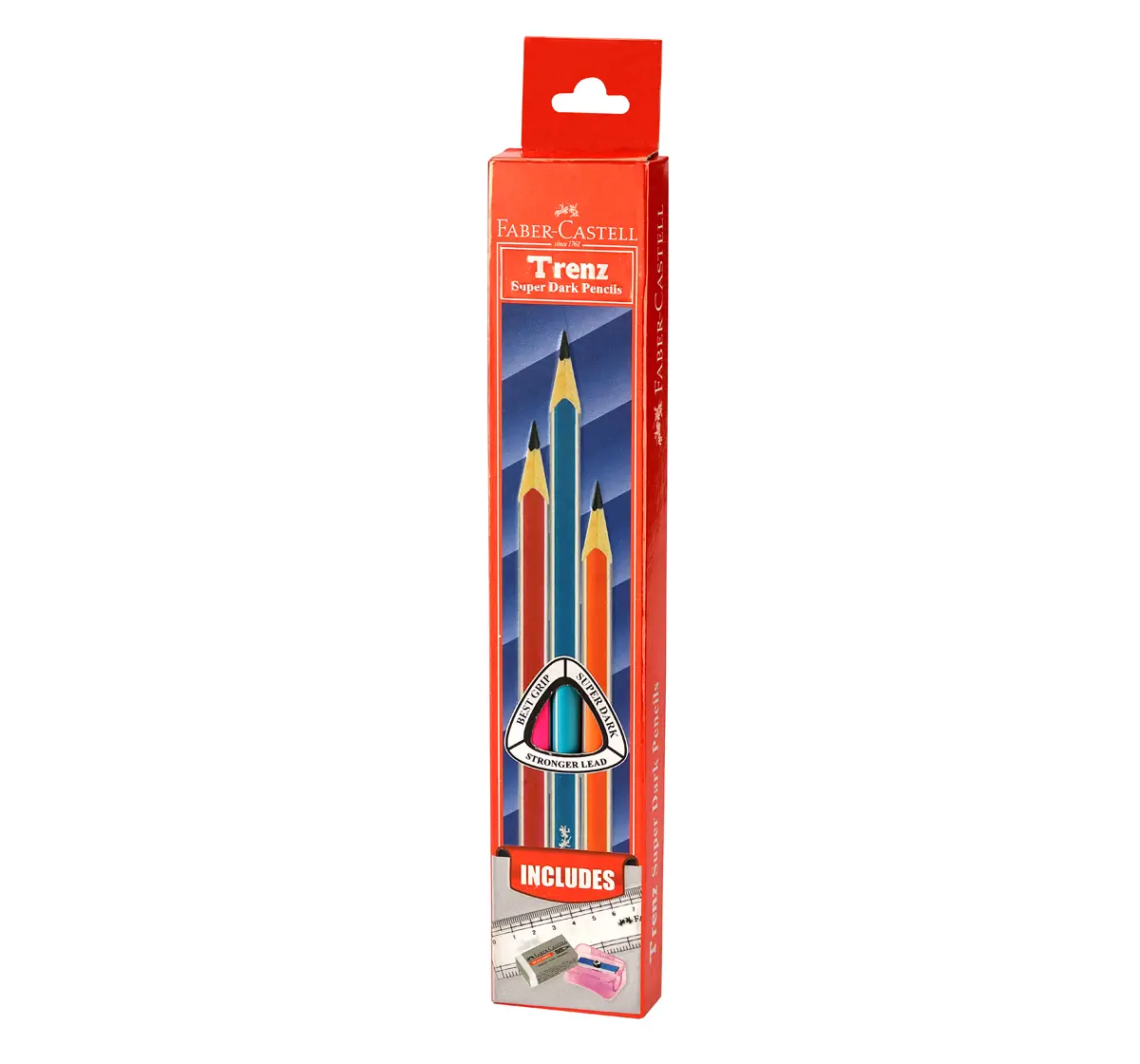Faber Castell Pencil Trenz Silver Strip Pack Of 10 3Y+