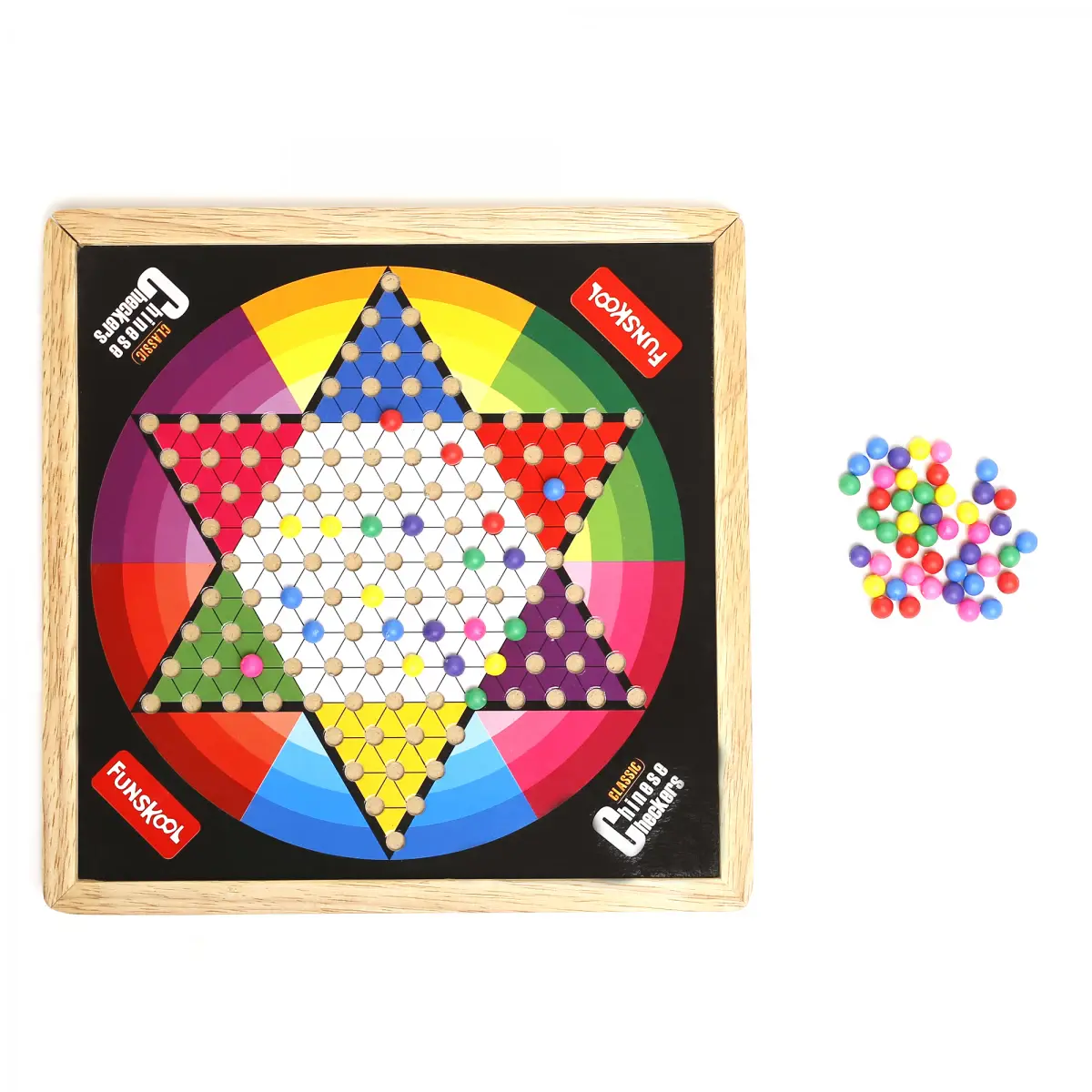Funskool Classic Chinese Checkers, 2-6 Players, 6Y+, Multicolour