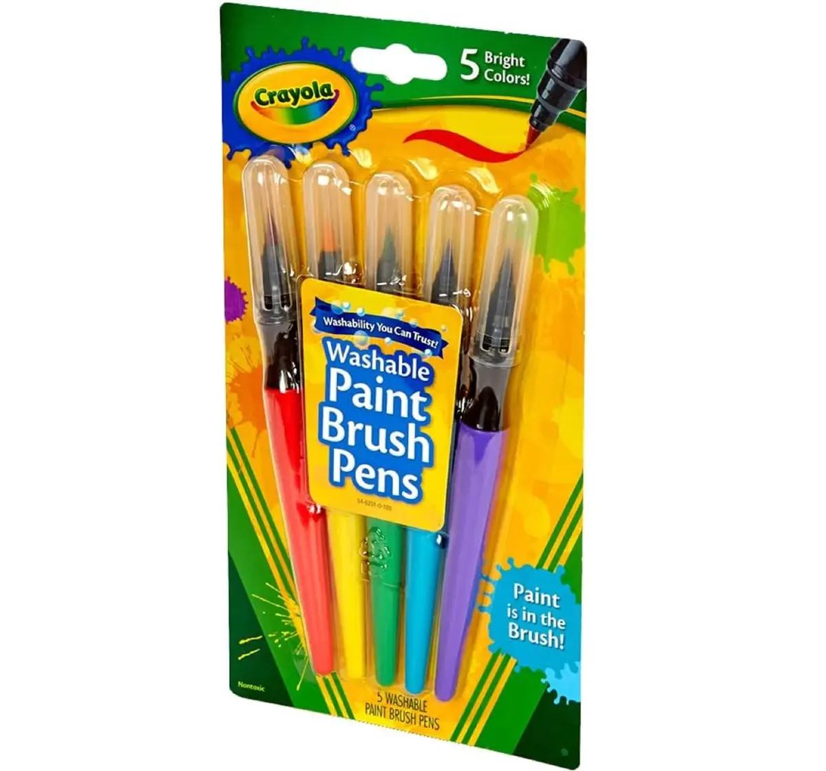 Crayola Paint Brush Pens, Classic, 5 pieces, 3Y+