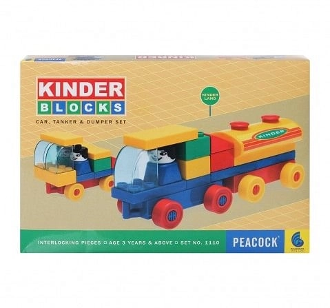 Peacock  Car Tanker And Dumper Set Generic Blocks for Kids age 3Y+ 