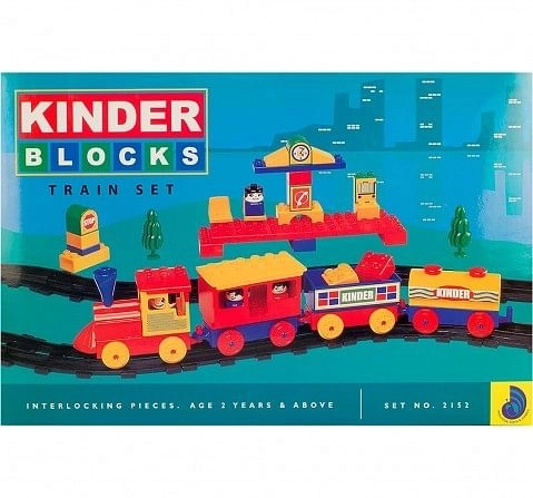 Peacock - Kinder Senior Train Set Generic Blocks for Kids age 4Y+ 