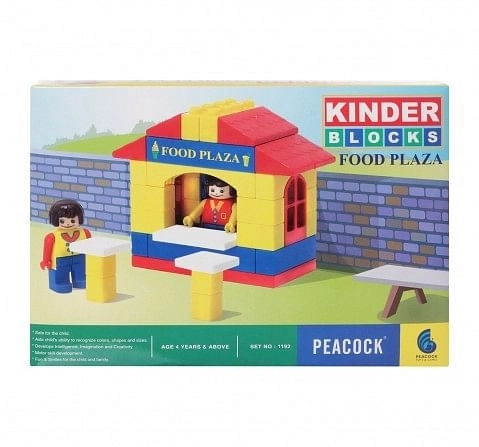 Peacock  Kinder  Food Plaza Generic Blocks for Kids age 4Y+ 