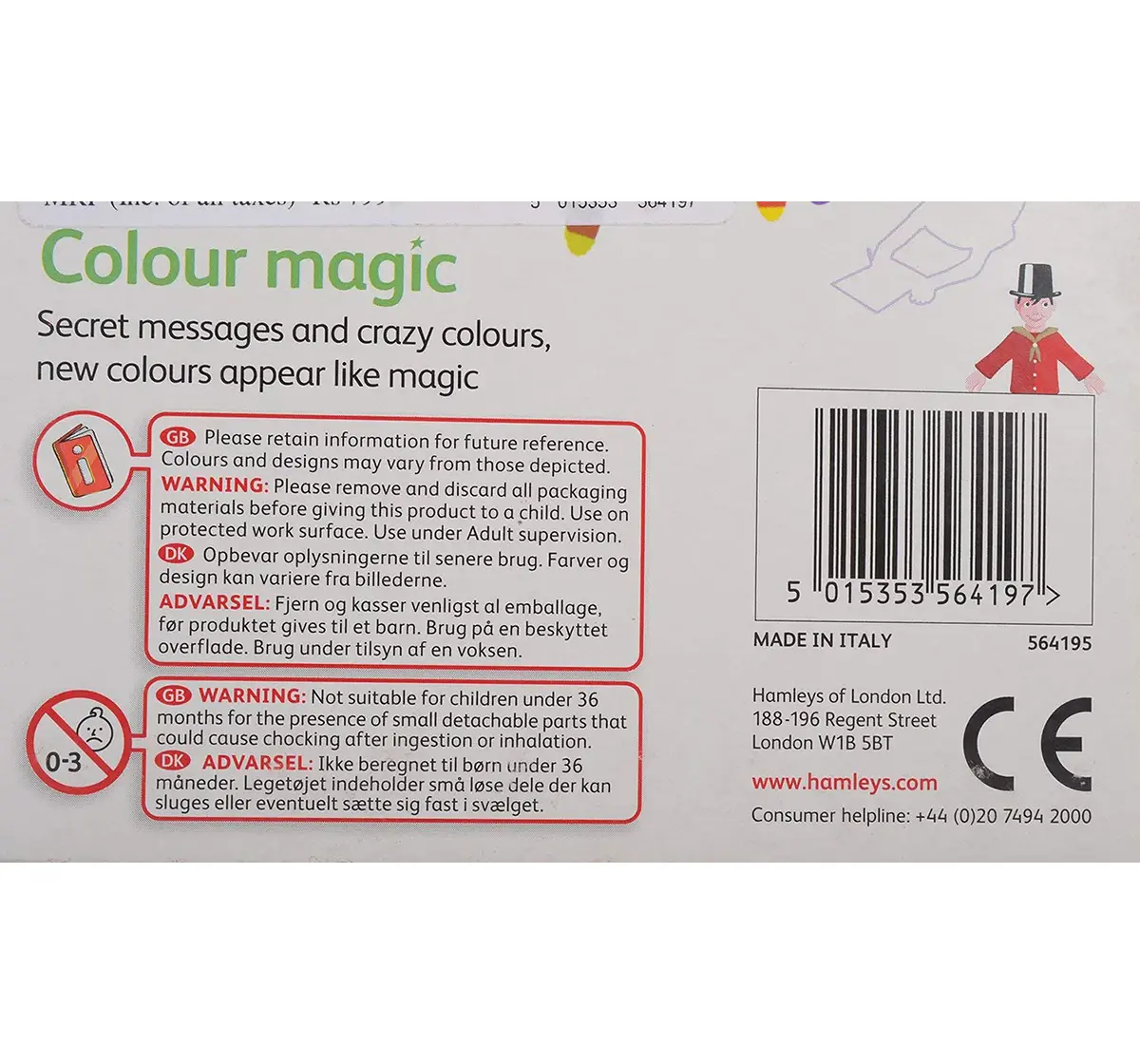  Hamleys Magic Colour Marker Pens School Stationery for Kids age 3Y+ 