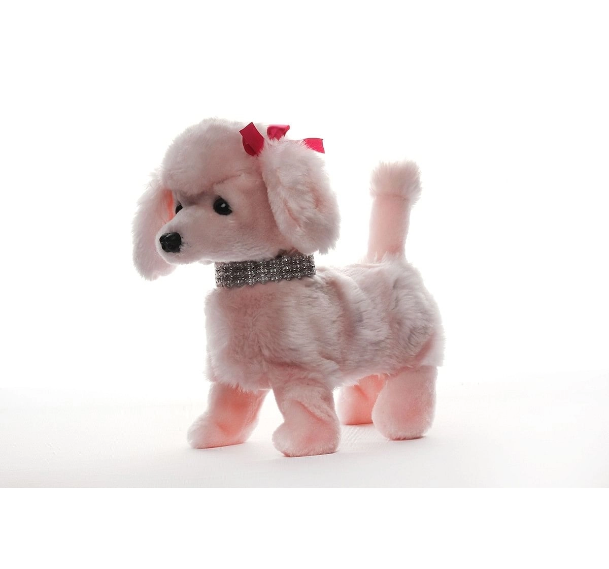  Hamleys Movers & Shakers - Pink Poodle Interactive Soft Toys for Kids age 2Y+ - 5 Cm (Pink)