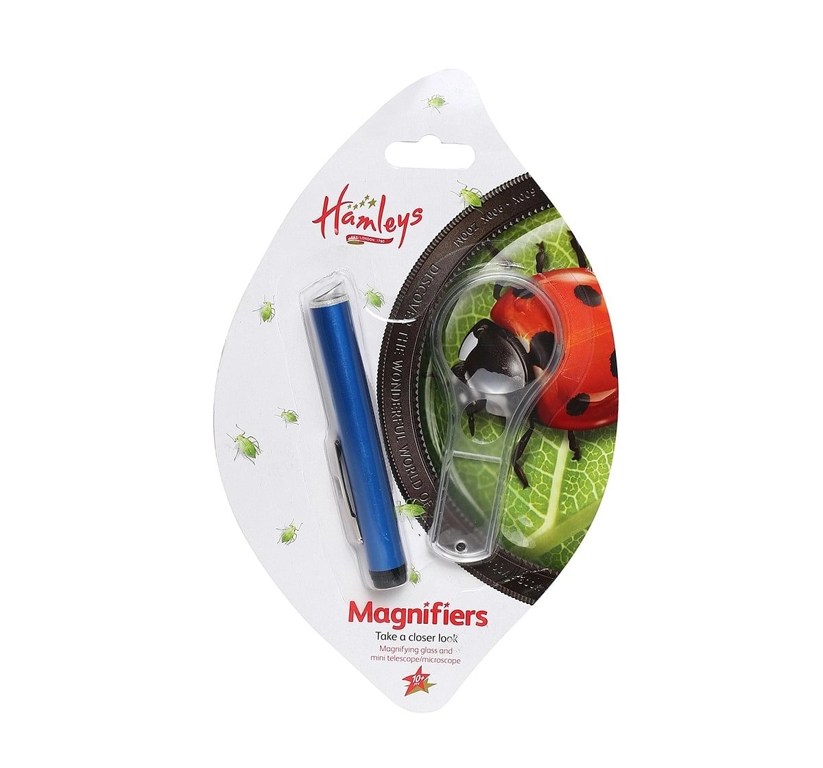  Hamleys Magnifiers Set 2 Pieces Science Equipments for Kids age 10Y+ (Blue)
