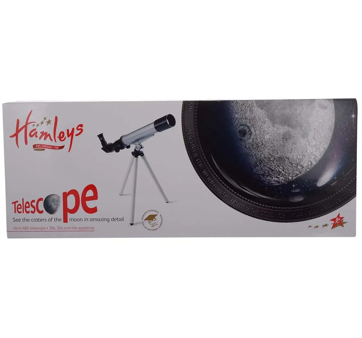 Hamleys Telescope Science Equipments for Kids, 8Y+, Silver