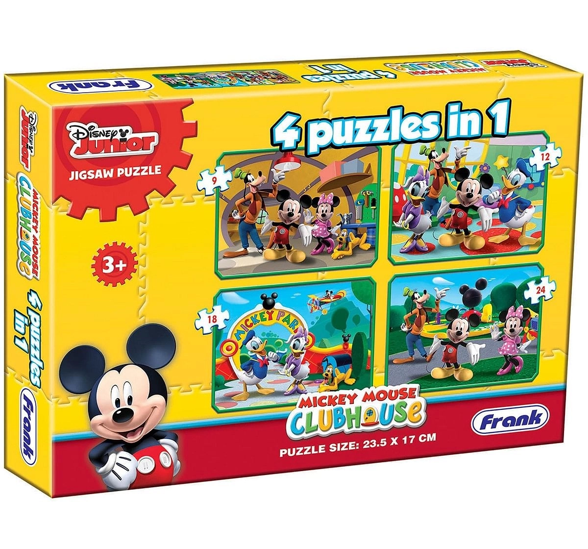 Disney  Frank Mickey Mouse Clubhouse 4 In 1 Puzzles for Kids age 3Y+ 