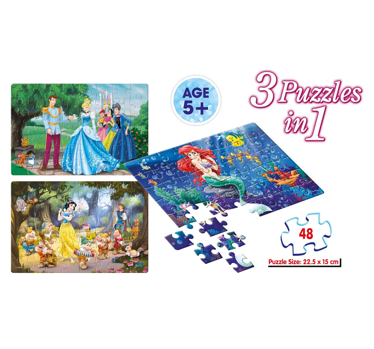 Frank Disney Princess Floor Puzzles Multicolor 5Y+