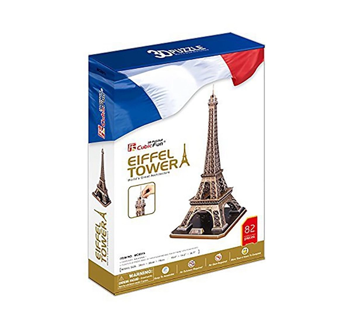 Cubic Fun  3D Puzzle - Eiffel Tower (Regular) Puzzles for Kids age 10Y+ 