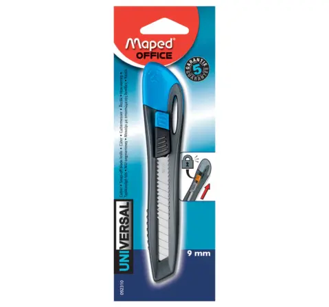 Maped Universal Cutter 9mm - Assorted, 7Y+ (Multicolour)