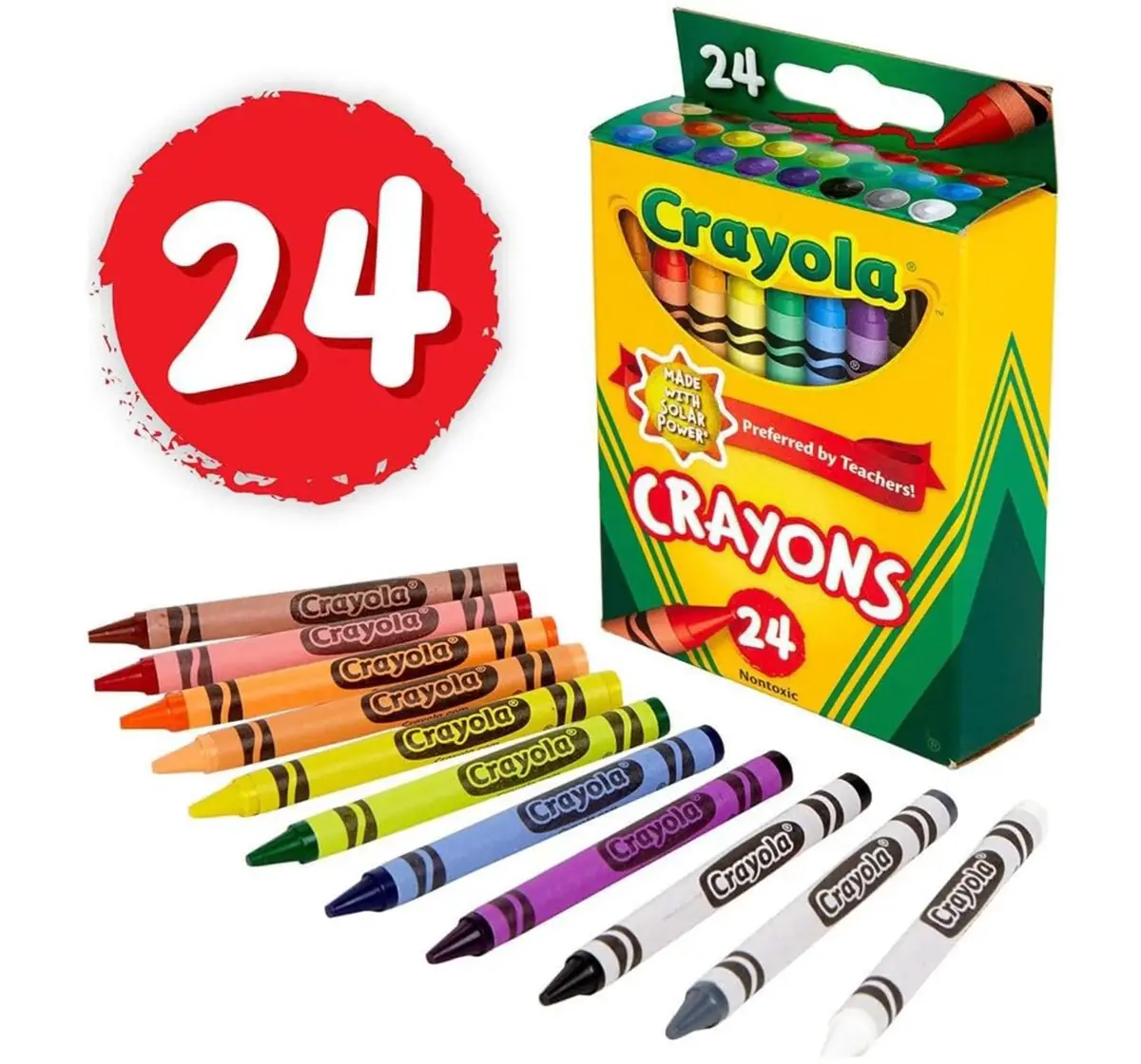 Crayola Classic Crayons, 24 pieces, 3Y+